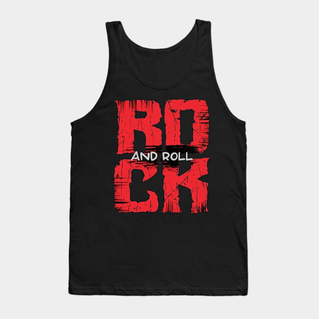 Rock and Roll Tank Top by Merilinwitch